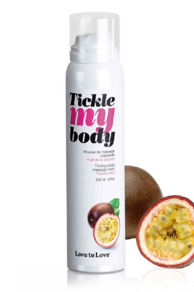 Mousse de massage crépitante Tickle My Body fruits de la passion 150ml