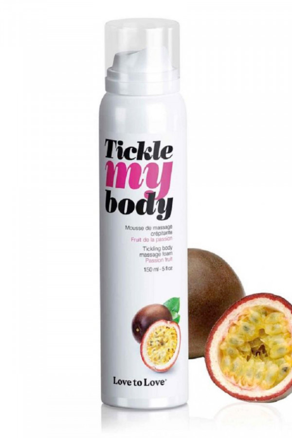 Mousse de massage crépitante Tickle My Body fruits de la passion 150ml