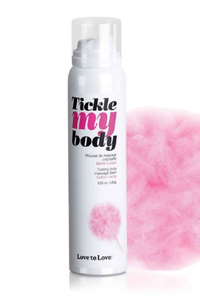 Mousse massage crépitante Tickle My Body barbe à papa 150ml