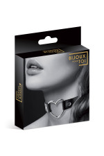 Collier ras de cou avec coeur métal