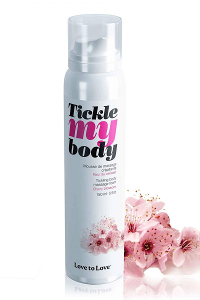 Mousse massage crépitante Tickle My Body fleur de cerisier 150ml