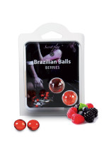 2 Huiles de massage aux fruits rouges Brazilian Balls Berries