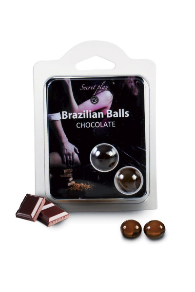 2 Huiles de massage au chocolat Brazilian Balls