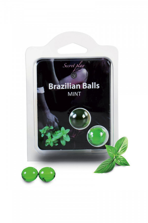 2 Huiles de massage à la menthe Brazilian Balls