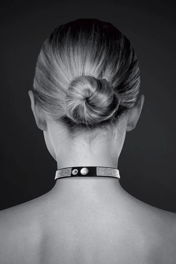 Collier Ras de Cou en Strass et Cœur - Bijoux Sexy