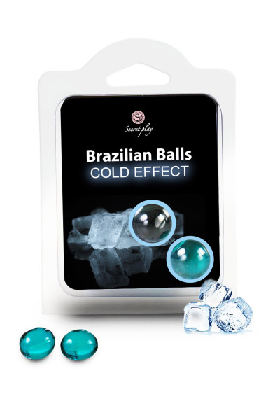 2 Huiles de massage à effet froid Brazilian Balls Cold Effect