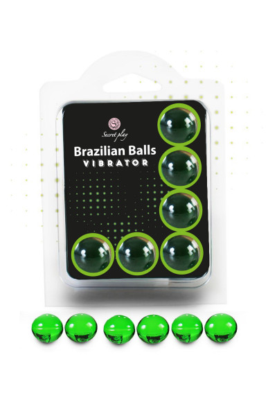 6 Huiles de massage vibrante Brazilian Balls Vibrator