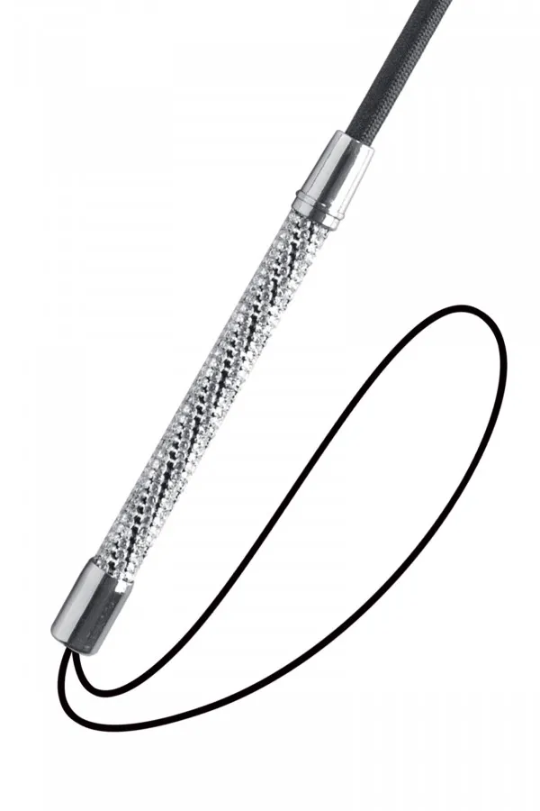 Cravache en Cuir avec Poignée à Strass - Concorde Love