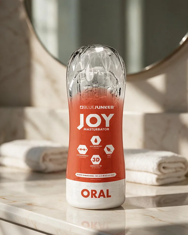 Masturbateur manuel pour homme Blue Junker Joy Oral