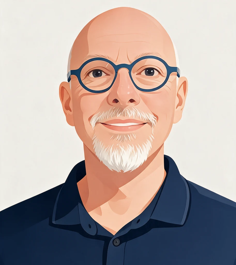 Portrait illustré d’Alain, auteur du blog Concorde Love