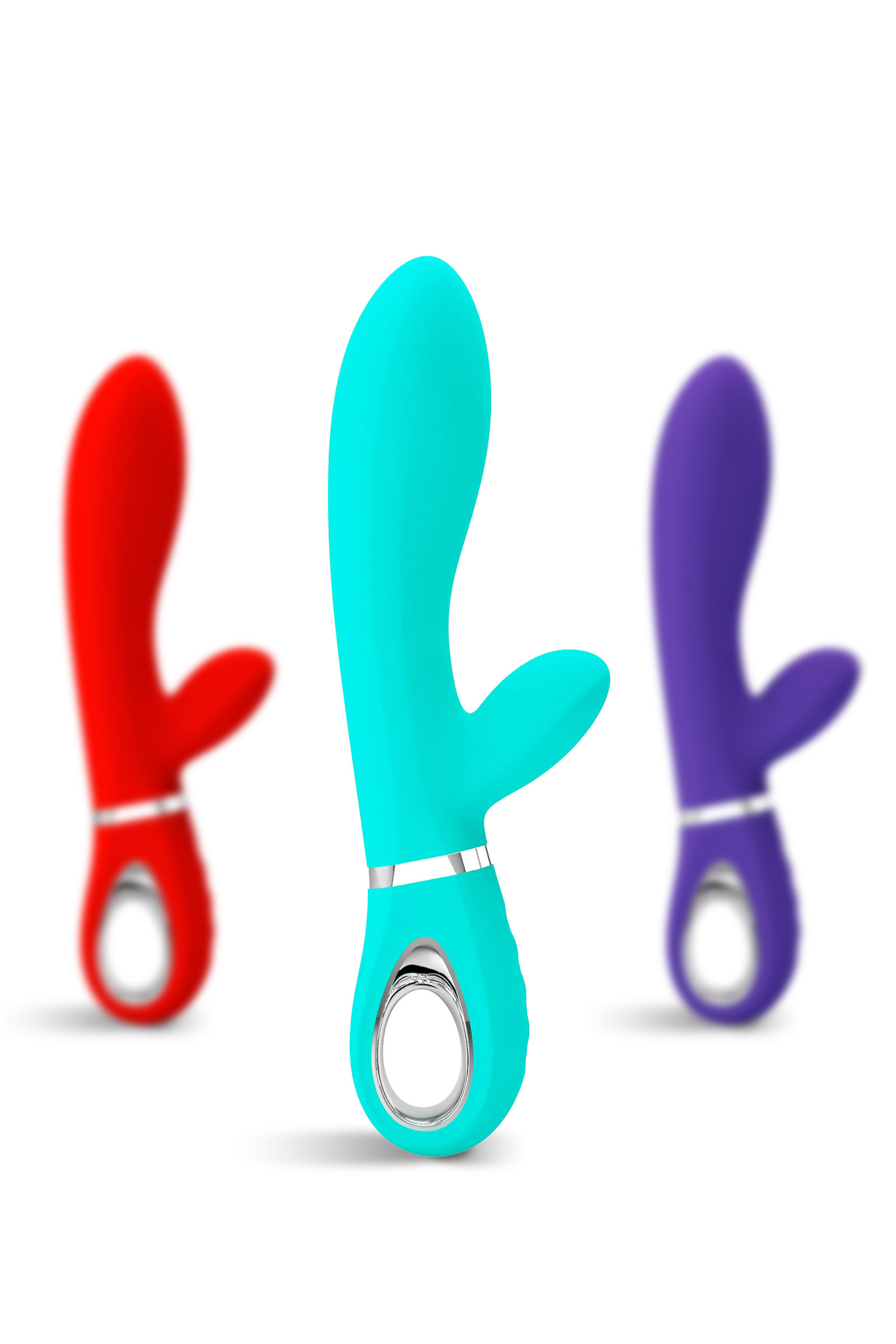 Sextoy Réaliste Vibrant - Stimulation Clitoris Et Point G - Godemichet Rose ABS/silicone