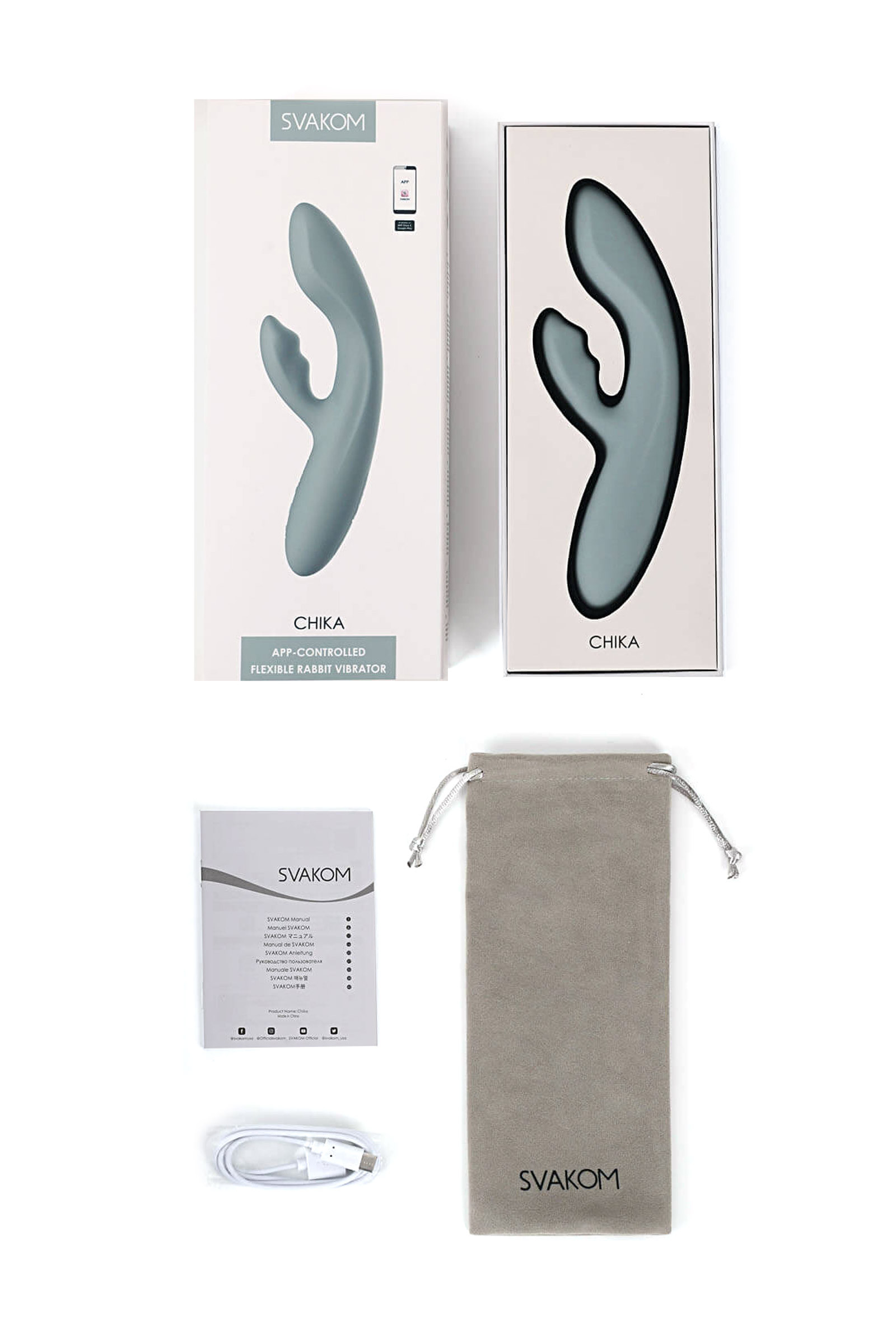 Svakom Chika Vibromasseur Rabbit point G connecté et chauffant